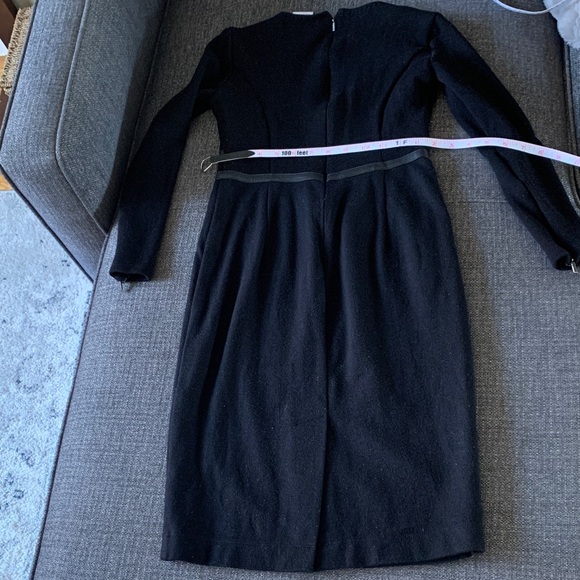 100% wool MaxMara Black Long Sleeve Dress - Picture 3 of 6